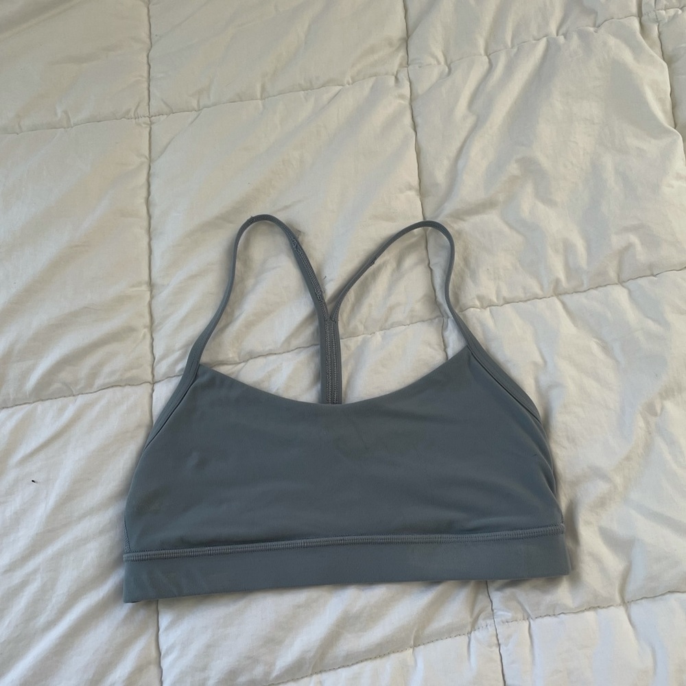 Lululemon Flow bra. Size 6. Color blue/grey